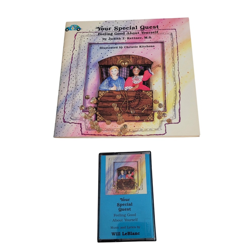 Your Special Quest Book & Cassette Set Judith Kettner Signed Vintage 1990 Blue